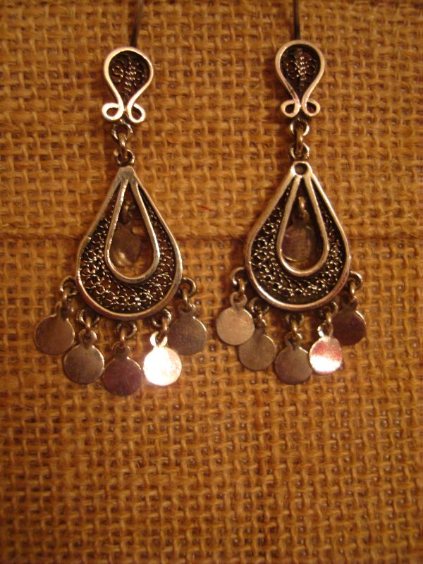 Egyptian filigree earring